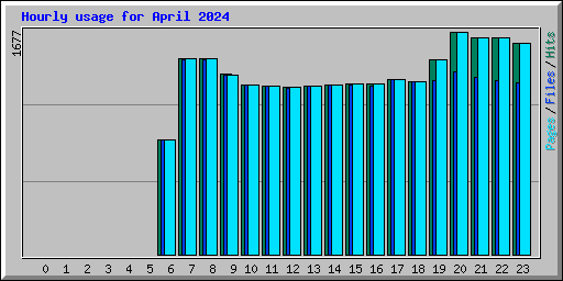 Hourly usage for April 2024